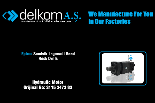 Hidromotor Rock Drill Spare Parts