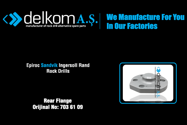 Arka Kapak Rock Drill Spare Parts