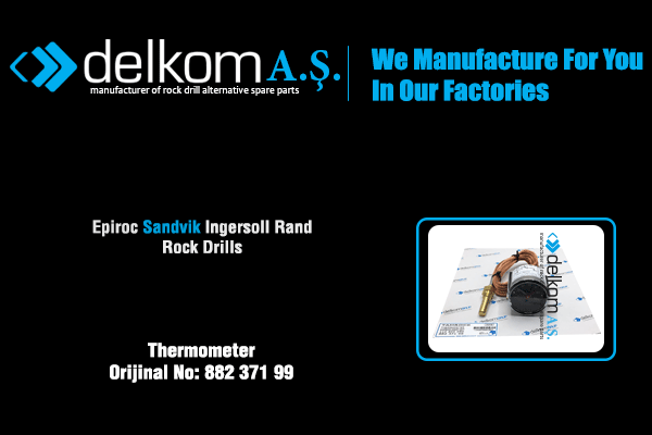Kompresör Hararet Saati Rock Drill Spare Parts