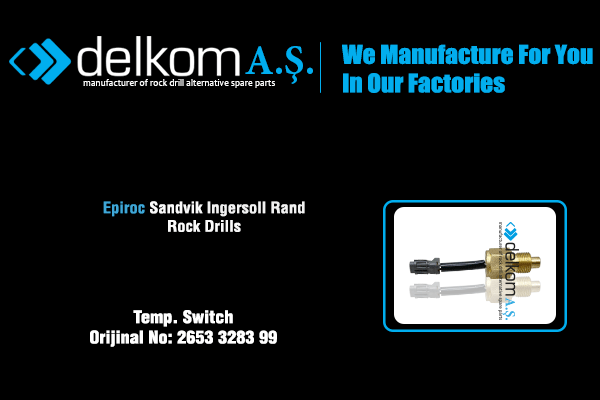 Kompresör Hararet Müşürü Rock Drill Spare Parts