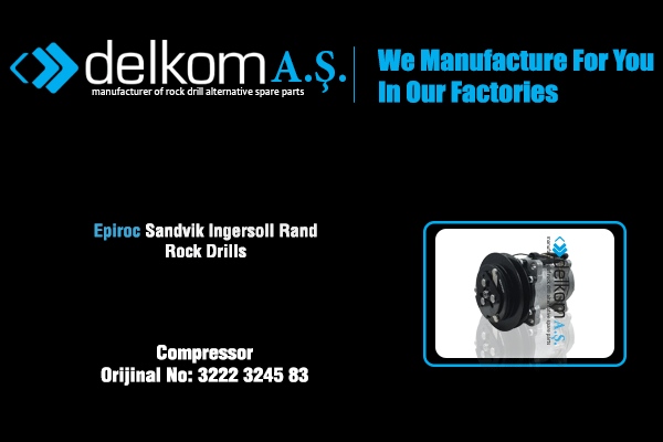 Klima Kompresörü Rock Drill Spare Parts