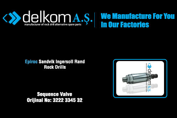 Hidrolik Valf Rock Drill Spare Parts