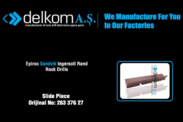 Kızak Slayt Fiberi Rock Drill Spare Parts
