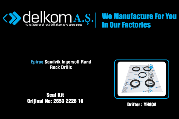 Tabanca Keçe Seti YH80A Rock Drill Spare Parts