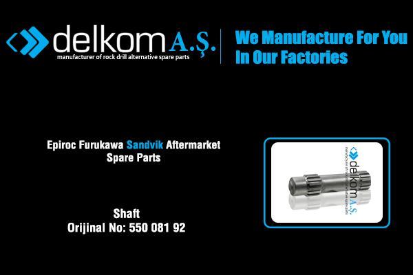 Yürüyüş Redüktör Dönüş Aktarma Şaftı