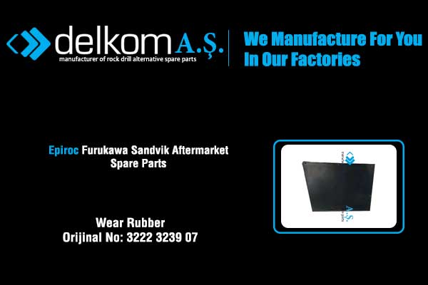 Toz Dökücü Lastiği Rock Drill Spare Parts