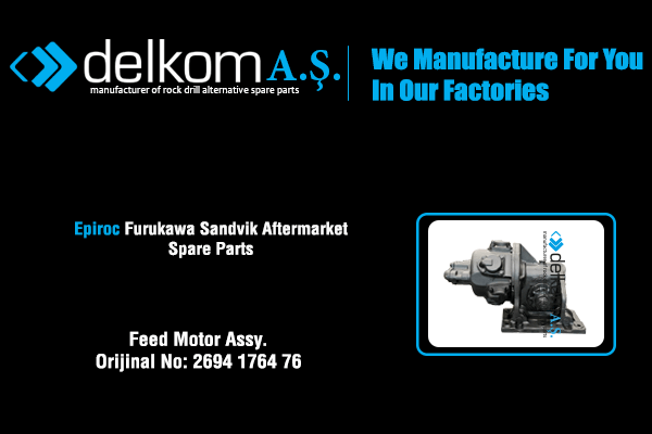 Feed Motor Assy. Rock Drill Spare Parts