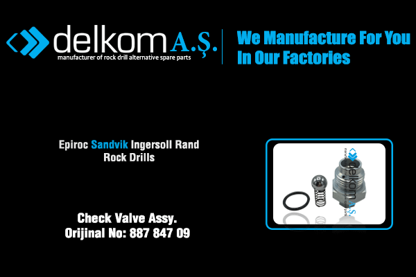 Check Valve Assy. Rock Drill Spare Parts